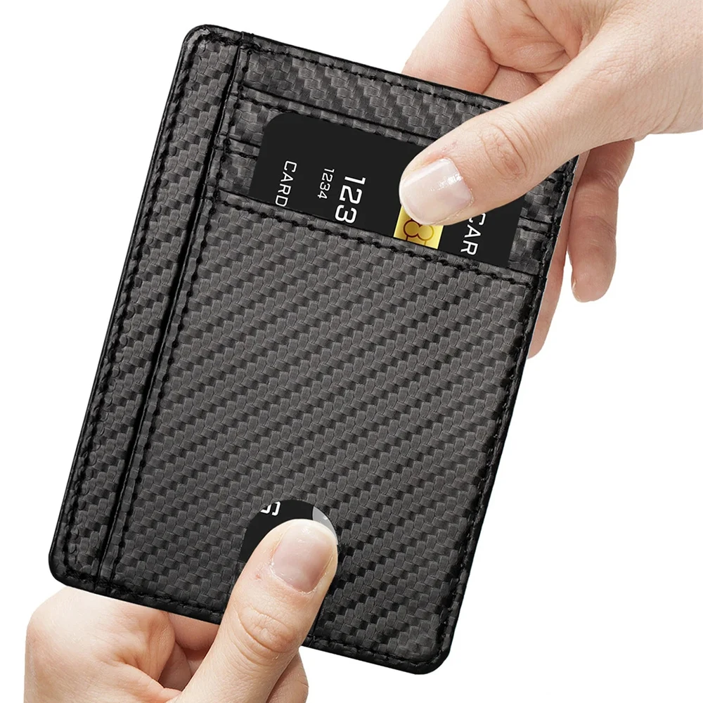 Premium Slim Leather Card Holder (RFID Protected)