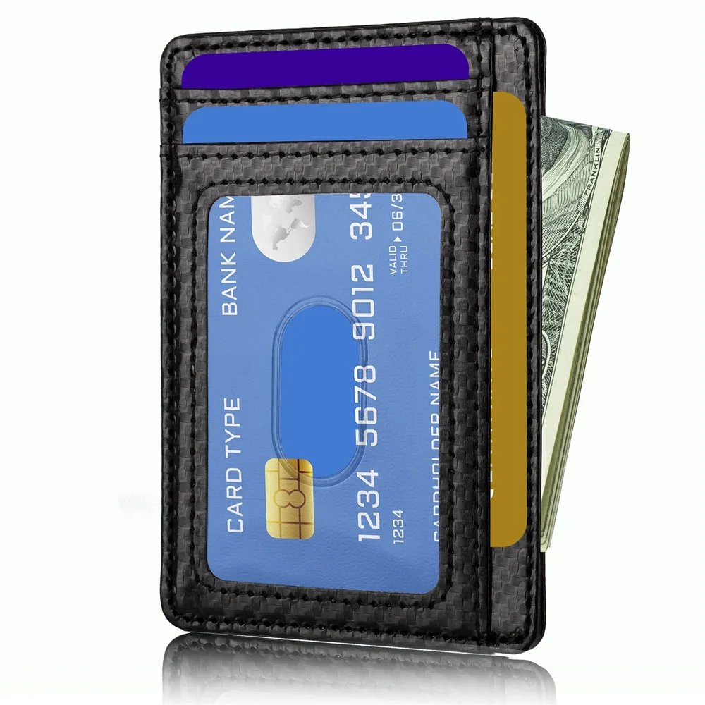 Premium Slim Leather Card Holder (RFID Protected)