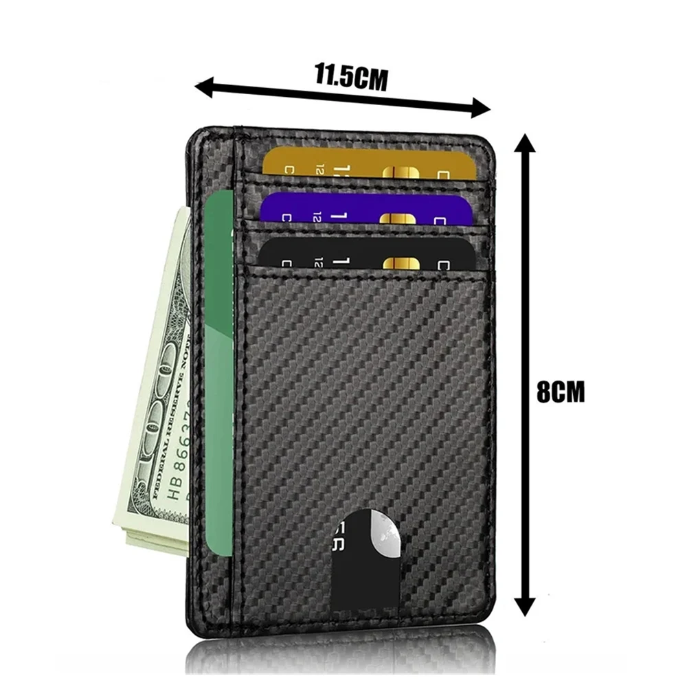 Premium Slim Leather Card Holder (RFID Protected)